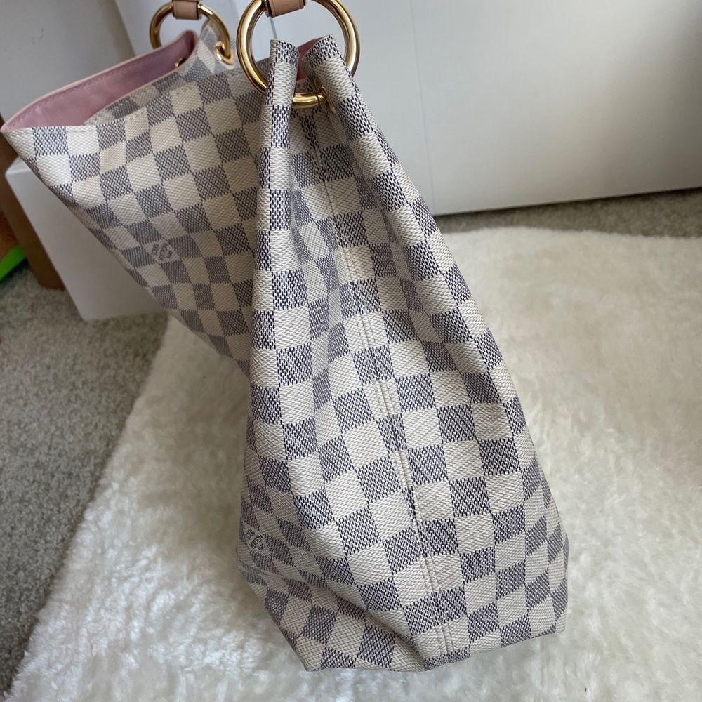 SOLD!!! Louis Vuitton Graceful MM Damier Azur Rose - Picture 2 of 13